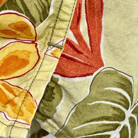 The Territory Ahead Tropical Print Short Sleeve Button Down Camp Shirt Size M - Picture 9 of 11